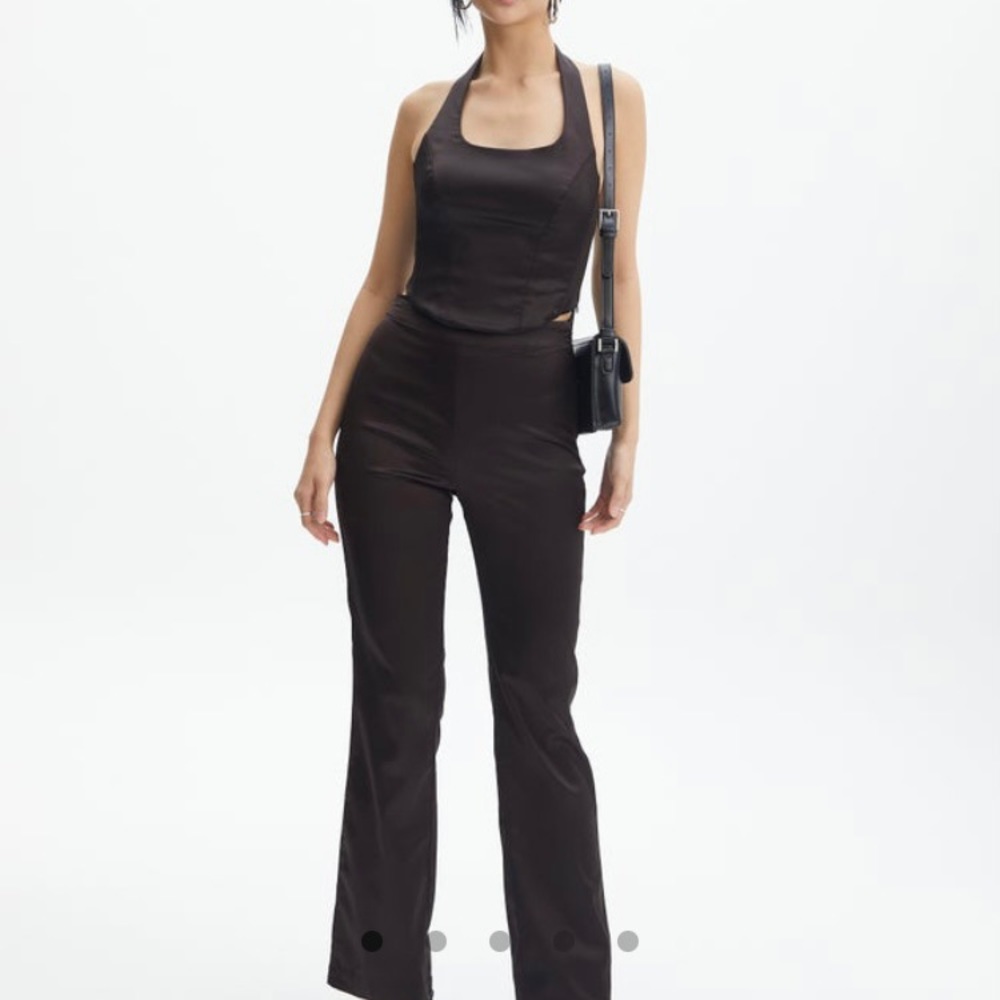 Glassons Brown Satin Pants